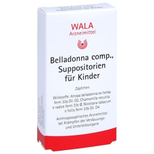 BELLADONNA COMP.Kindersuppositorien Produktbild