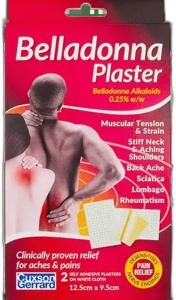 Belladonna Medicated Plaster 12.5cm x 9.5cm Pack of 2 product image