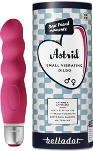 Belladot Astrid Small Vibrating Dildo Red produkt bild