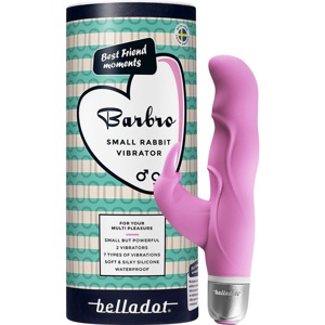 Belladot Barbro Liten «Rabbit» Vibrator Rosa produktbilde