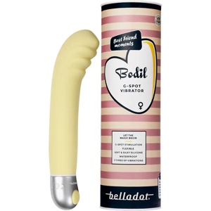 Belladot Bodil G-punkt vibrator gul produktbilde