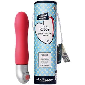 Belladot Ebba Large Vibrating Dildo Red produktbillede