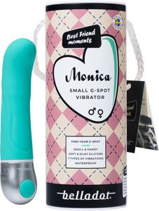 Belladot Monica Small G-Spot Vibrator Green produkt bild