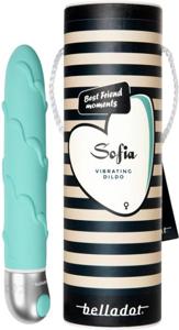 Belladot Sofia Vibrating Dildo Green produkt bild