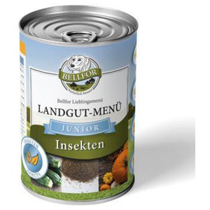 Bellfor Hundefutter Nass mit Insekten für Welpen - Landgut-Menü Junior - 400g Produktbild