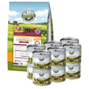 Bellfor Nass- und Trockenfutter für kleine allergische Hunde im Sparset 3,600 g Produktbild