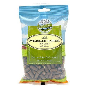 Bellfor Soft Snacks für Hunde mit Lachs - Wildbach-Happen - 200g Produktbild