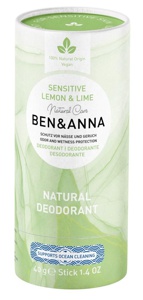 Deodorant - Sensitiv - Lemon & Lime - 40 gram produktbillede