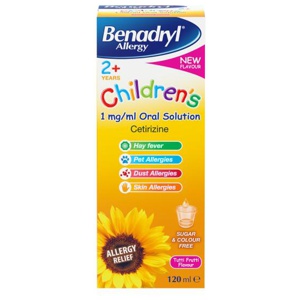 Benadryl Allergy Children's 2 Years Plus 1mg/ml Oral Solution product image