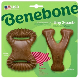 Benebone 2-pack Dentaltugg och Wishbone med Baconsmak XS produkt bild