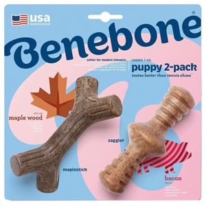 Benebone Tuggpinne/Zaggler Hundben i Nylon till Valp 2-pack XS produkt bild
