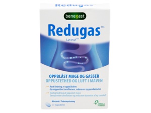 Benegast Redugas tyggetabletter 20 stk produktbilde