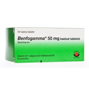 Benfogamma kaetud tbl 50mg n50 toote pilt