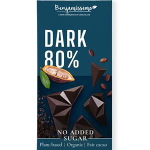 Benjamissimo Choklad Sockerfri, Mörk 80%, 60 g produkt bild