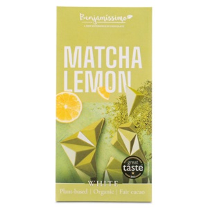 Benjamissimo Chokolade Hvid Matcha & Citron 60 g produktbillede