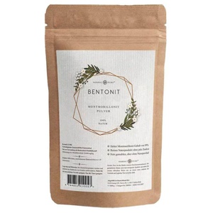 Bentonit Pulver 95% Montmorillonit Nordic Pure, 500 g Pulver Produktbild