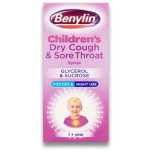 Benylin Children's Dry Cough & Sore Throat Syrup 125ml product image