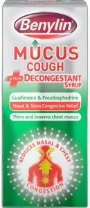 Benylin Mucus Cough With Decongestant Syrup – 100ml product image
