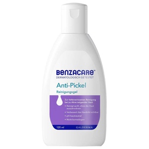 BENZACARE Anti-Pickel Reinigungsgel 120 ml Gel Produktbild