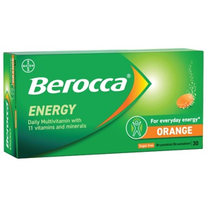 Berocca Energy brusetabletter appelsin 30 stk produktbilde