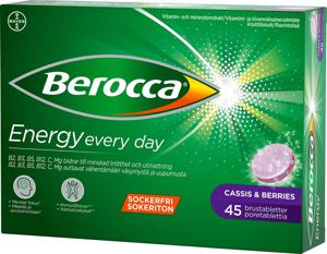 Berocca Energy Cassis & Berries 45 st produkt bild