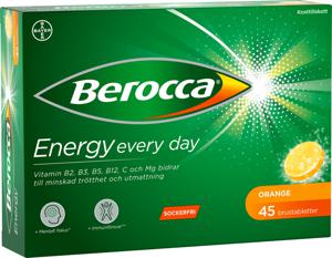 Berocca Energy Orange 45 brustabletter produkt bild