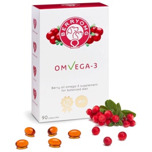 BERRYOMG OMVEGA-3 90 kapslar produkt bild