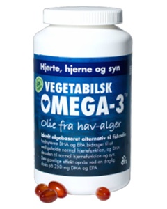 Vegetabilsk Omega-3 - 180 kaps. produktbillede