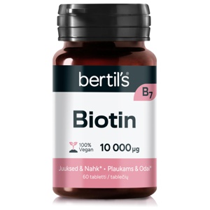 Bertils Biotin 10000mcg tabletid N60 toote pilt