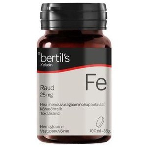 Bertils Kelasin Raud 25mg tbl N100 toote pilt