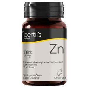 Bertils Kelasin Tsink 15mg tabletid N100 toote pilt