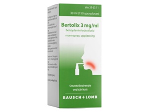 Bertolix Munnspray 3mg/ml, 30 ml produktbilde