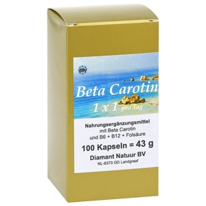 Beta Carotin 1 x 1 Pro Tag K, 100 St Kapseln Produktbild