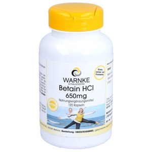 Betain HCL 650 mg Kapseln Produktbild