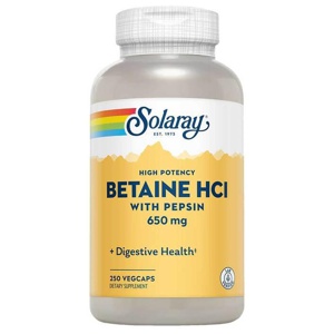 Betain HCL 650 mg + Pepsin Kapseln, 250 St Kapseln Produktbild