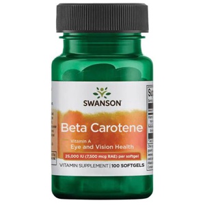 Betakaroten 25000 Iu (7500 mcg Rae) 100 mjuka kapslar produkt bild