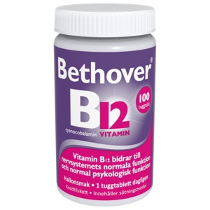 Bethover B12-vitamin, 100 st produkt bild