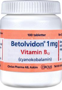 Betolvidon, tablett 1 mg, 100 st