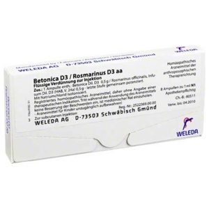 BETONICA D 3/Rosmarinus D 3 Ampullen Produktbild