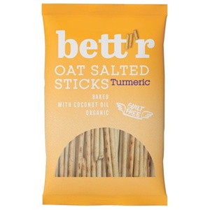 BETT'R Havresnacks m. gurkemejerod Ø 50 g produktbillede