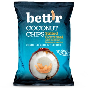 bett’r Kokoschips Økologisk   Saltet Karamel produktbillede