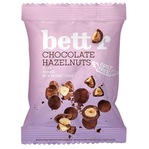 bett’r Vegansk Chokolade Økologisk   Hasselnød produktbillede