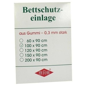 BETTEINLAGE Gummiplatte 0,3 mm 90x100 cm weiß Produktbild