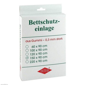 BETTEINLAGE Gummiplatte 0,3 mm 90x150 cm weiß Produktbild