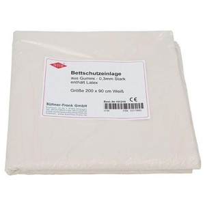 BETTEINLAGE Gummiplatte 0,3 mm 90x200 cm weiß Produktbild