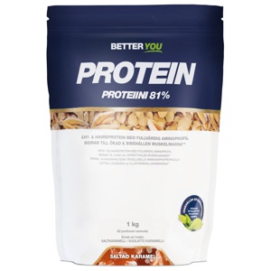 Better You Ärt & Havreprotein, Saltad Karamell, 1 kg produkt bild