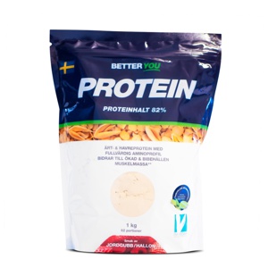 Better You Ärt & Havreprotein, Jordgubb/Hallon, 1 kg produkt bild