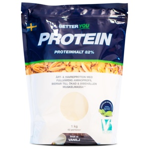 Better You Ärt & Havreprotein, Vanilj, 1 kg produkt bild