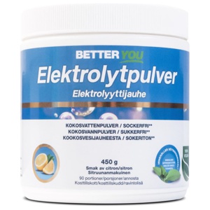 Better You Elektrolytpulver Citron 450 g produktbillede