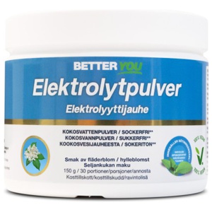 Better You Elektrolytpulver Hyldeblomst 150 g produktbillede